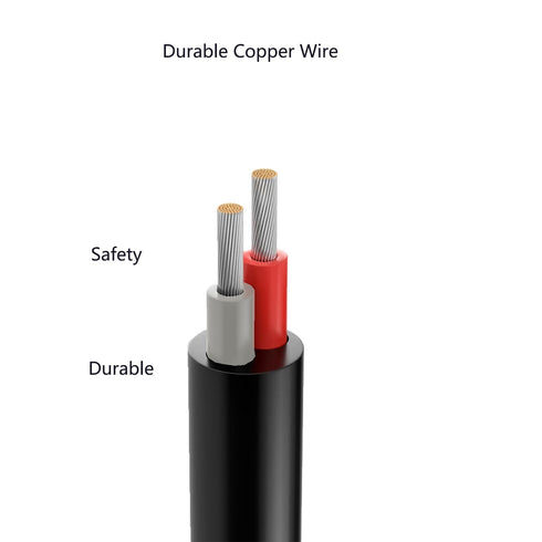 5.5MM x 2.1MM DC 4FT Male Plug to Bare Wire Open End Power Wire Supply Repair Cable, Barrel Connector for CCTV Camera,DVR,LED Strip Light Etc-2 Pa...
