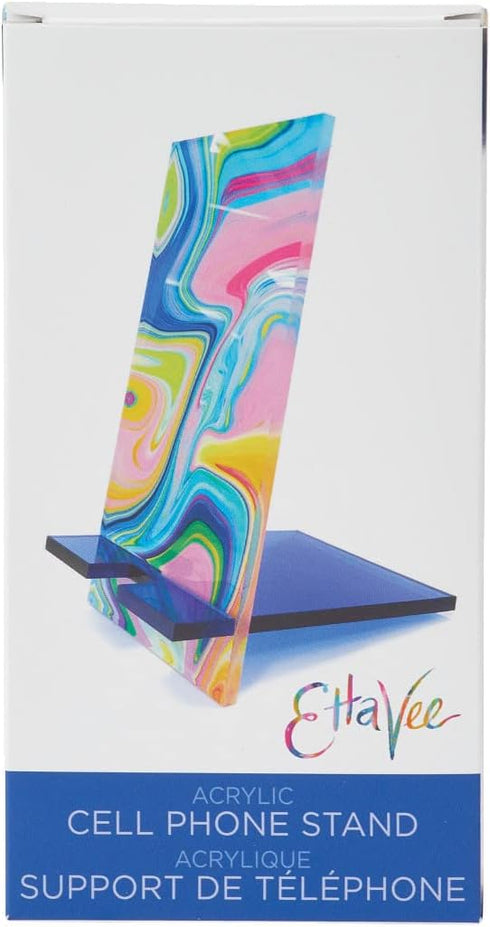 Enesco Izzy and Oliver EttaVee in The Groove Marbled Cell Phone Stand Holder, 7 Inch, Multicolor......