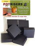 PR2-6 Invisible Pot Feet Large 2" Size Potfeet, 6-Pack, Black...