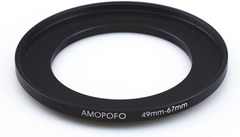 49mm to 67mm Step-Up Ring Filter adapter/49mm to 67mm Camera Filter Ring ;Compatible All Brands 49mm Lens and 67mm UV,ND,CPL,Metal Step Up Ring...