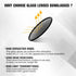 Pro Acme Double Bridge Round Sunglasses for Women Men 100% Crystal Real Glass Lens Retro UV400 Protection...
