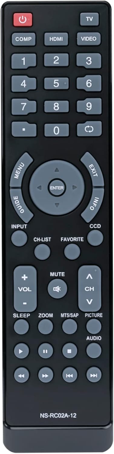 Beyution New Remote NS-RC02A-12 /NS RC02A 12/ ns rc02a 12 Remote for NS-32E960A12 NS-32E740A12 NS-15E720A12 NS-22E730A12 NS-39L700A12 NS-37L760A12...