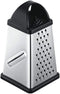 Jean-Patrique Stainless Steel Cheese Grater with Handle - Four-Sided Box, Dishwasher Safe - Pasmesan Cheese Shredder, Citrus Zester...