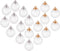 PH PandaHall 30 Pcs 14mm Mini Empty Clear Glass Globe Bottle Wish Ball Bottles DIY Pendant Charms with 30 Pcs 8mm Cap Bails for Earring Necklace J...