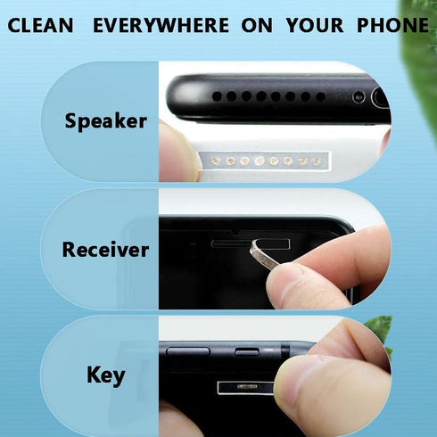 Upgraded Phone Cleaning Kit Accessories, Cleaner Tape for Phone Speaker and Receiver, Cleaning Stickers Dust Remover Compatible with Airpods, Sams...