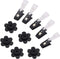 10 Pack Garden Flag Rubber Stoppers and Adjustable Anti-Wind Clips - Flag Stops Accessories Hardware for Garden Flag Poles Stand...