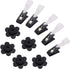 10 Pack Garden Flag Rubber Stoppers and Adjustable Anti-Wind Clips - Flag Stops Accessories Hardware for Garden Flag Poles Stand...