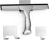 All-Purpose Stainless Steel Shower Squeegee for Glass Doors with 2 Adhesive Hooks, Squeegee for Bathroom Cleaner Tool Household Window Mirror Sque...