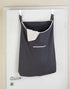 WENKO Laundry Hamper Bag Hanging, Over The Door Basket with Hooks, for Bathroom, Closet, Space Saving Storage, Wall mounted 3.94 x 20.47 x 31.89 i...
