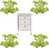 brandname RRRuo Frog Cabinet Knobs Drawer Cupboard Pull Handles Dresser Door Single Hole Hardware Parts Decorative Accessories 4 Pieces (Green)...