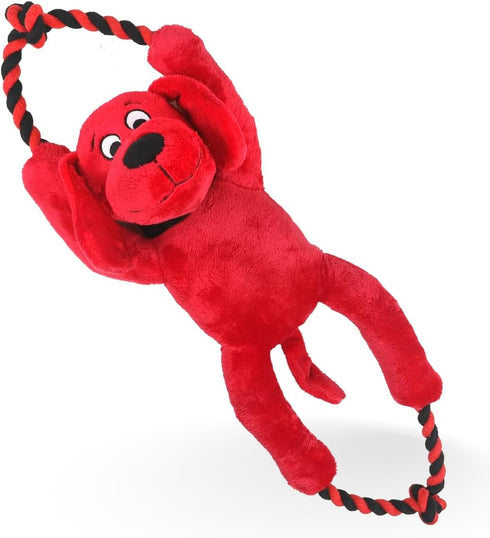 Clifford® Busy Body Rope 16" Tug of War Dog Toy | Durable Cozy Plush Dog Toy Stuffed Animals Play Toy with Ropes for Games of Tug | Mental Stimula...