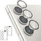 AGVEE 3 * 2 Set 6Pcs for Samsung Galaxy S23 / S23 Plus Camera Lens Protector, 9H Tempered Anti-Scratch Glass with Aluminum CD Pattern Lens Ring Co...