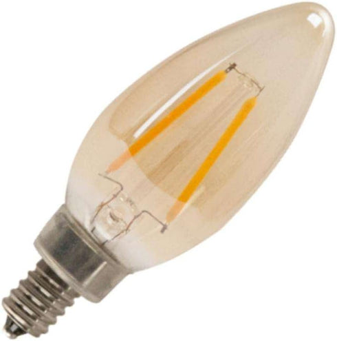 TCP 07168-4.5 watt 120 volt B11 Candelabra Screw Base 2200K Dimmable LED Filament (LFB11C4022AD)...
