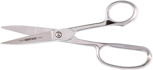 Klein Tools 718LR Scissors, Made in USA, Heavy Duty Shear Cuts Fabric, Rubber, Poultry, Light Metal, and More, High-Leverage, Ergonomic Snips, 8-5...
