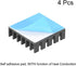 uxcell 6x20x20mm Black Aluminum Heatsink Thermal Adhesive Pad Cooler for Cooling 3D Printers 4Pcs...