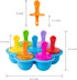 Webake Baby Food Freezer Trays with Lid, Silicone Ice Cube Popsicle Molds with 7 Ice Pop Sticks, Egg Bites Molds Set of 2 for Instant Pot Accessor...