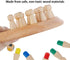 Wooden Memory Chess Game, Wooden Memory Match Stick Chess Board Game, Wooden Memory Chess Educational Board Games Multi Player Family Games for Ki...