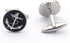 Black Anchor Cufflinks and Tie Clip Set, Nautical Cufflinks and Tie Clip...