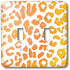 3dRose lsp_30856_2 Orange and Yellow Leopard Print Animal Prints Double Toggle Switch...