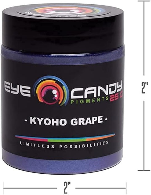 Eye Candy Pigments Premium Purple Mica Powder - Kyoho Grape (25gr) - for Epoxy, Resin, Soap, Paint, Woodworking, Acrylic Pouring, Bath Bombs, Fish...