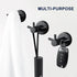 Pack of 2 Matte Black Wall Mounted Towel Hooks for Bathroom Shower Kitchen Cabinet Closet Door, SUS304 Stainless Steel Double Bath Robe Hook...