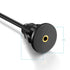3.5mm Male to Female Car Truck Dashboard Flush Mount 1/8" AUX Audio Jack Extension Cable with Mounting Panel for Car Boat and Motorcycle (3 Feet)...
