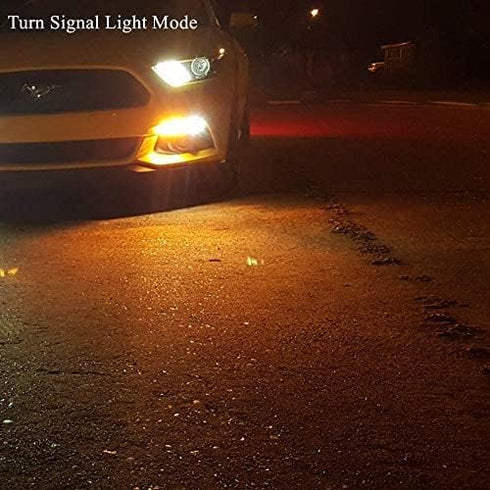 Alla Lighting T25 3157 LED Switchback Bulbs Dual Color White/Amber Turn Signal Lights 3457NA 4157NA 3157A 3757NAK 4057 Extremely Super Bright 3035...