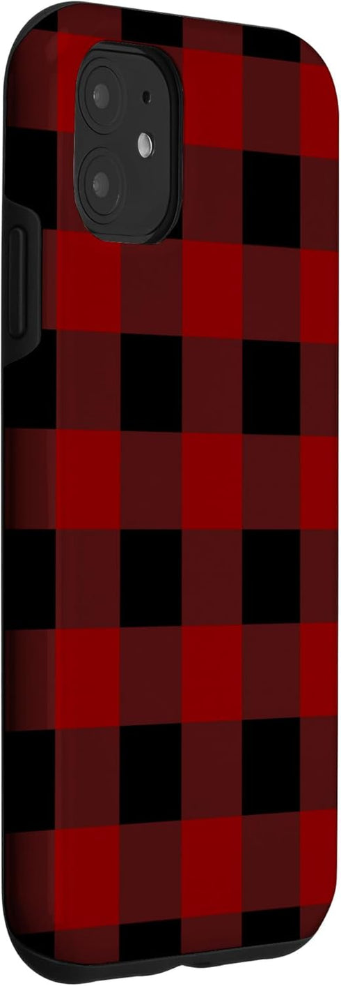 iPhone 11 Buffalo Plaid Check Tartan Pattern Lumberjack Flannel Case...