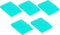 JAJADO 5 Packs Mini Squeegee, Silk Printing Squeegees for Chalk Paste, Self-Adhesive Stencil Screen Scraper Printing Tool Small Squeegee Turquoise...