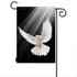 Moslion Dove Garden Flag Peace Bird White Dove with Swings Flying in the Sky Sunlight Flags Double-Sided Banner Welcome Yard Flag Outdoor Home Dec...