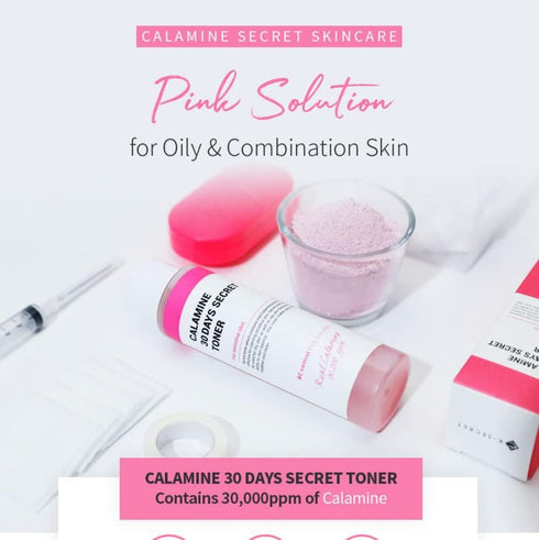 KSECRET Calamine 30 Days Secret Toner, 160ml / 1.69fl.oz. | Korean Skincare | Acne Treatment Toner & Skin-Refining...