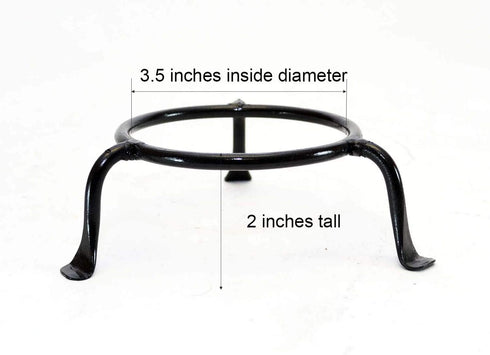 Basic Iron Display Ring Stand-3.5 Inside Diameter of the Ring x 2 High...