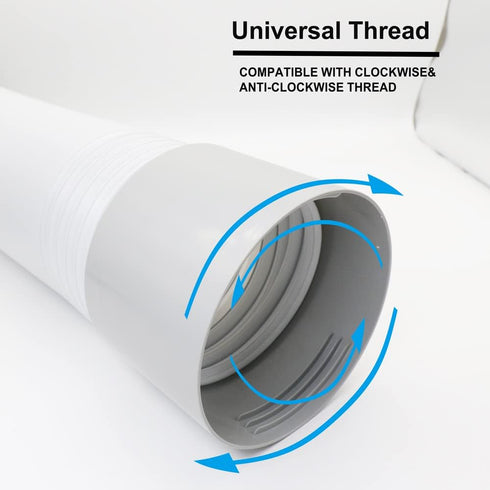 Air Conditioner Hose Extention Coupler 5.9 Inches, Support Clockwise & Counter-Clockwise Thread AC Hose, Suit for AC Hose Coupling Extension...