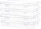 Small Storage Containers, 4 Packs Rectangular Plastic Storage Box with Lid 7.1''×4.6''×1.2'', Clear Containers for Storage, Beads, Crafts Accessor...