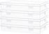 Small Storage Containers, 4 Packs Rectangular Plastic Storage Box with Lid 7.1''×4.6''×1.2'', Clear Containers for Storage, Beads, Crafts Accessor...