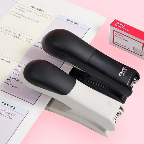 Grey Desktop Stapler Portable Stapler with 25 Sheet Capacity, Two Binding Modes, Classic Staplers with 1000 Staples, Staplers for Office School Ho...