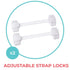 Toddleroo by North States Adjustable Strap Locks | Multifunctional Safety Locks That Work on refrigerators, cabinets, dishwashers, and Other appli...