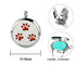 Aromatherapy Essential Oil Diffuser Necklace Stainless Steel lnspirational Locket Pendant?Dog Paw?...