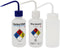 ULAB Scientific Wash Bottle Set, 1 of Each for Self-Venting Safety Wash Bottles of Distilled Water and Ethyl Alcohol, Vol.500ml, LDPE Material, 1p...