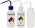 ULAB Scientific Wash Bottle Set, 1 of Each for Self-Venting Safety Wash Bottles of Distilled Water and Ethyl Alcohol, Vol.500ml, LDPE Material, 1p...