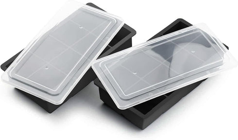 Samuelworld Large Silicone Ice Cube Tray Molds, 2-Pack, Big 2 Inch Cubes - BPA Free, Flexible, 8 Cavity Easy Release Slow Melting Ice for Whiskey,...