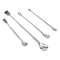1Set Stainless Steel Micro Sampling Spoons Spatula Combination Reagent Spoons Laboratory Supplies (Pack of 4)...