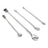 1Set Stainless Steel Micro Sampling Spoons Spatula Combination Reagent Spoons Laboratory Supplies (Pack of 4)...