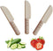 3 PCS Wooden Kids Knife Safe Toddler Knife Kids Cutting Knife Child Knife Kids Kitchen Tools for Cooking,Children's Safe knives,Cutting Veggies Fr...