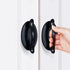 6 Pcs Self-Stick Instant Cabinet Drawer Kitchen Sliding Door Handle Helper Auxiliary Door Window Stick Push Pull Knobs Convenient Opening No Drill...
