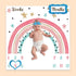 Colorful Rainbow Baby Monthly Milestone Blanket, Girl Crown Star Pattern, Newborns 1 to 12 Months Unisex Include 4 Frames and 1 Headband 47"x47" B...