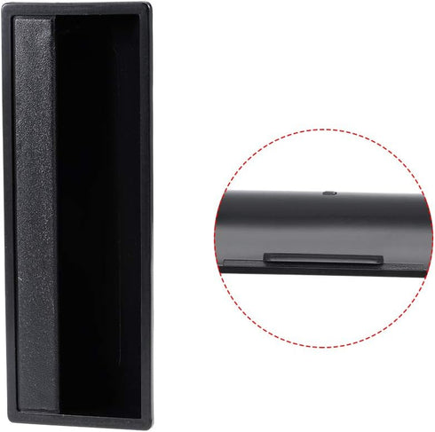 uxcell Flush Pull Finger Insert Recessed Cabinet Handles 109mm x 40mm x 20mm Black 5Pcs...