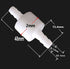 2PCS 1/4" Check Valve Hose Barb One Way Inline Non Return Ozone Resistance for Fuel Oil Water Gas Air Pump with 4PCS Hose Clamps...