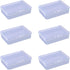 6 Pcs Mini Plastic Storage Containers Clear Rectangle Boxes Small Empty Cases Transparent Beads Organizer Container with Lid for Collecting Small ...