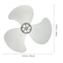 VOSAREA Standing Fan Universal Fan Blades Household Fan Blades Replacement Table Fan Blades with Nut Cover (Black) Plastic Fan Blade 3 Leaves...